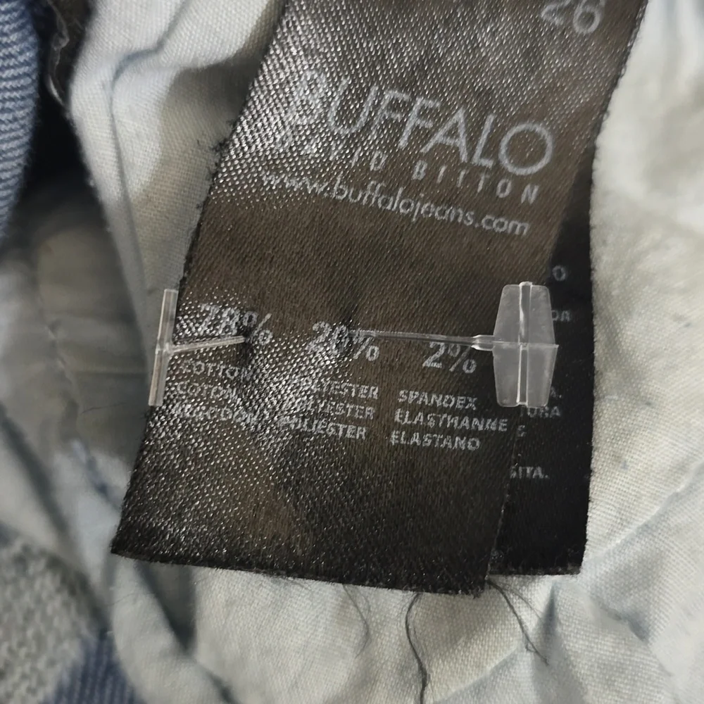 Buffalo David Bitton Jeans Womens Size 2 Blue Distressed Embellished Details - Picture 13 of 16